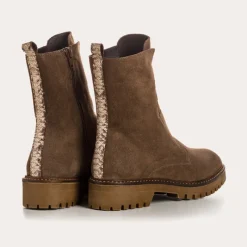 Reqins BOOTS DUSKY CUIR VELOURS VERT Outlet