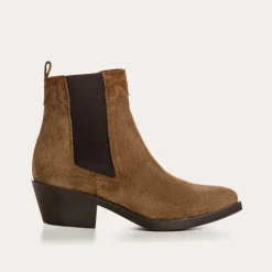 Reqins BOOTS ELIOTH CUIR VELOURS TAUPE Best