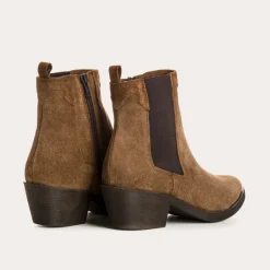 Reqins BOOTS ELIOTH CUIR VELOURS TAUPE Best