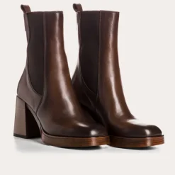 Reqins BOOTS ELSY CUIR MARRON Best