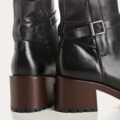 Reqins BOOTS ENEA CUIR NOIR Fashion