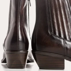 Reqins BOOTS EUXANE CUIR MARRON New