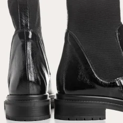 Reqins BOOTS EVALINA CUIR VERNIS NOIR Sale