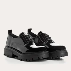 Reqins DERBIES ASTY VERNIS NOIR Outlet