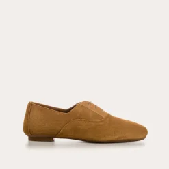 Reqins DERBIES HYDRA CUIR VELOURS CC CAMEL New