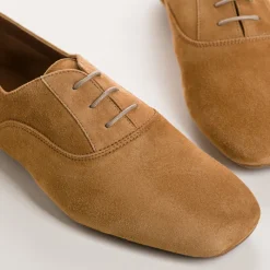 Reqins DERBIES HYDRA CUIR VELOURS CC CAMEL New