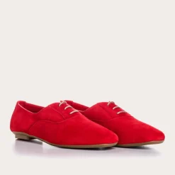 Reqins DERBIES HYDRA CUIR VELOURS CC ROUGE Hot