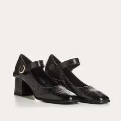 Reqins ESCARPINS GAYANE CUIR VERNIS NOIR Outlet