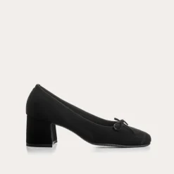 Reqins ESCARPINS MADAME CUIR VELOURS NOIR Outlet
