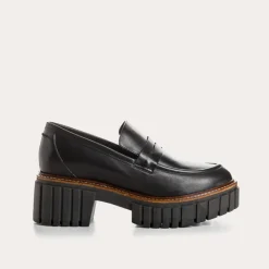 Reqins MOCASSINS BELINA CUIR NOIR Outlet