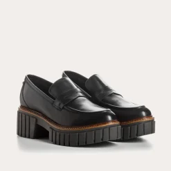 Reqins MOCASSINS BELINA CUIR NOIR Outlet
