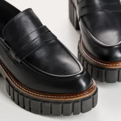 Reqins MOCASSINS BELINA CUIR NOIR Outlet