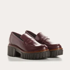 Reqins MOCASSINS BELINA CUIR ROUGE Sale