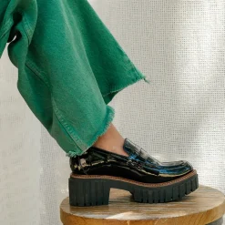 Reqins MOCASSINS BELINA VERNIS NOIR Fashion