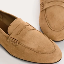 Reqins MOCASSINS FAUSTINE CUIR VELOURS HAVANE Hot