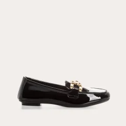 Reqins MOCASSINS HEAVEN CUIR VERNIS NOIR New