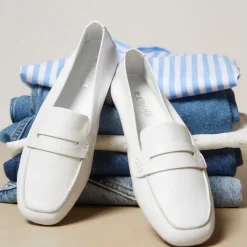 Reqins MOCASSINS HEMA CUIR CC BLANC Best