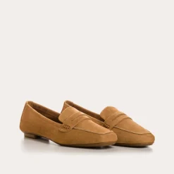 Reqins MOCASSINS HEMA CUIR VELOURS CC CAMEL Best