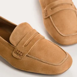 Reqins MOCASSINS HEMA CUIR VELOURS CC CAMEL Best