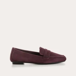 Reqins MOCASSINS HEMA CUIR VELOURS ROUGE Outlet