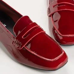 Reqins MOCASSINS HEMA CUIR VERNIS ROUGE Hot