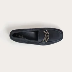 Reqins MOCASSINS HOLDING CUIR VELOURS MARINE Clearance