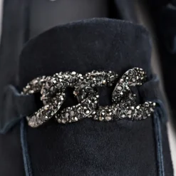 Reqins MOCASSINS HOLDING CUIR VELOURS MARINE Clearance