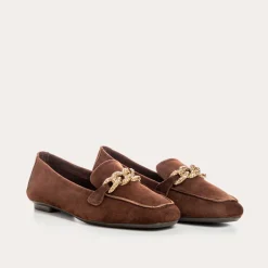 Reqins MOCASSINS HOLDING CUIR VELOURS MARRON Sale