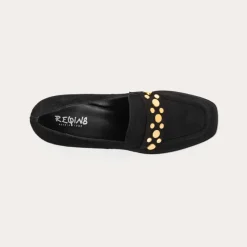 Reqins MOCASSINS LIVY CUIR VELOURS NOIR Hot