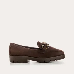 Reqins MOCASSINS MADISON CUIR VELOURS MARRON Sale