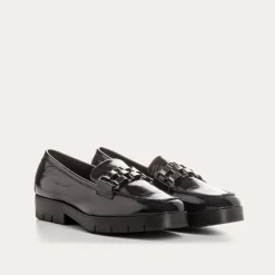Reqins MOCASSINS MELVIN CUIR VERNIS BLEU Sale