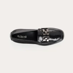 Reqins MOCASSINS MELVIN CUIR VERNIS BLEU Sale