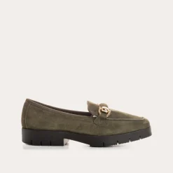 Reqins MOCASSINS MUSE CUIR VELOURS VERT Online