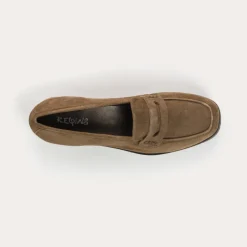 Reqins MOCASSINS NOMANI CUIR VELOURS VERT Online