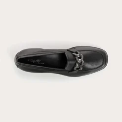 Reqins MOCASSINS NORA CUIR NOIR Sale