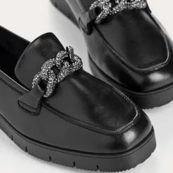 Reqins MOCASSINS NORA CUIR NOIR Sale