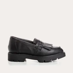 Reqins MOCASSINS OWEN CUIR GRAINE NOIR Sale