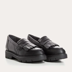 Reqins MOCASSINS OWEN CUIR GRAINE NOIR Sale